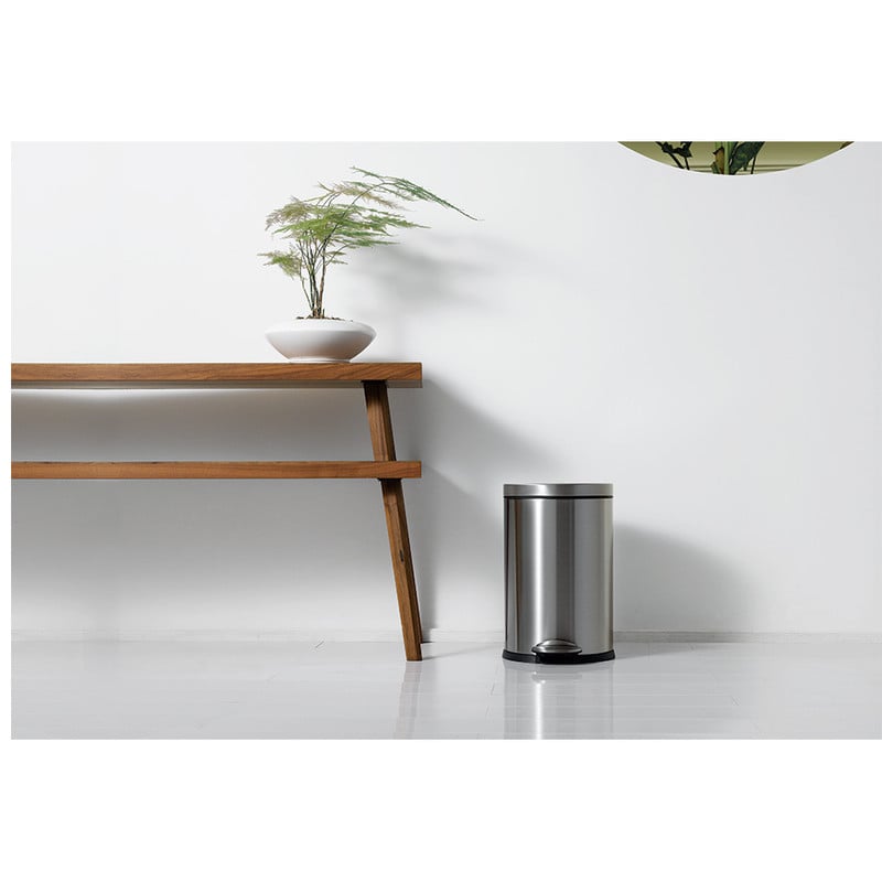 EKO pedaalemmer Luna - 5 liter - RVS mat