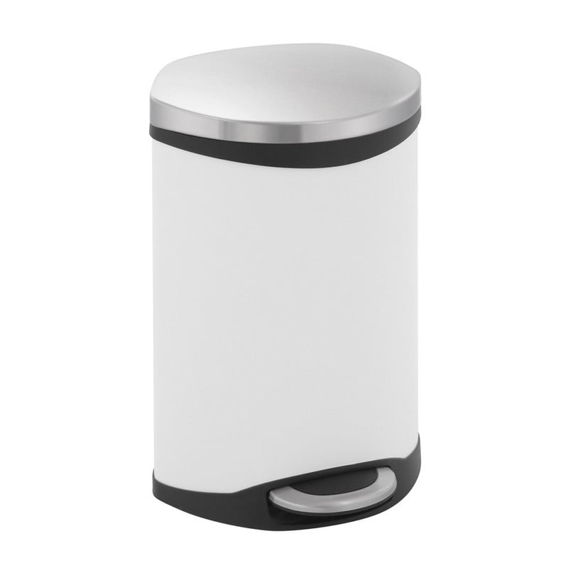 EKO pedaalemmer schelp - 10 liter - wit