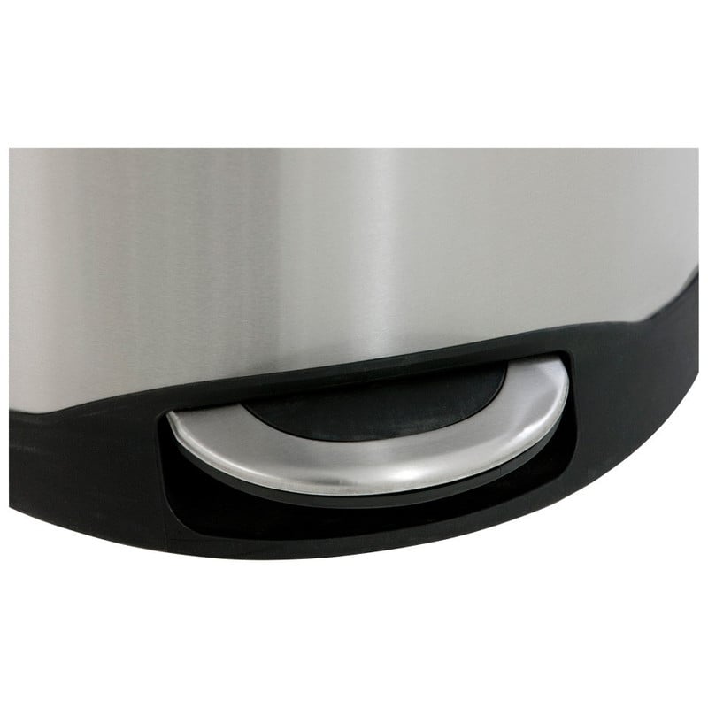 EKO pedaalemmer schelp - 30 liter - RVS mat