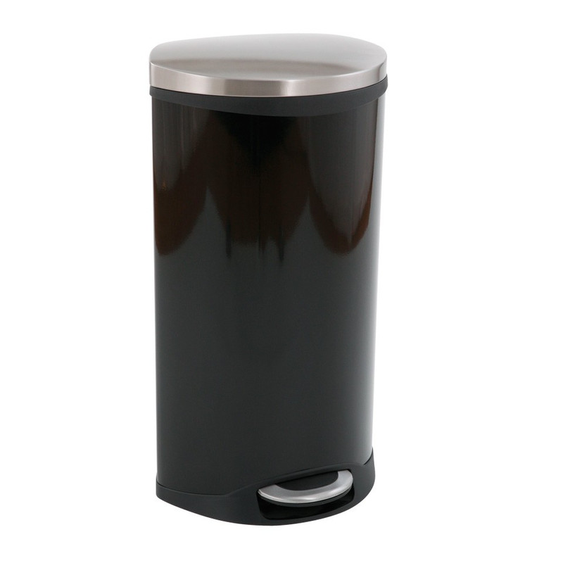EKO pedaalemmer schelp - 30 liter - zwart