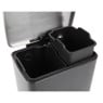 EKO recycle pedaalemmer e-cube - 10+9 liter - zwart