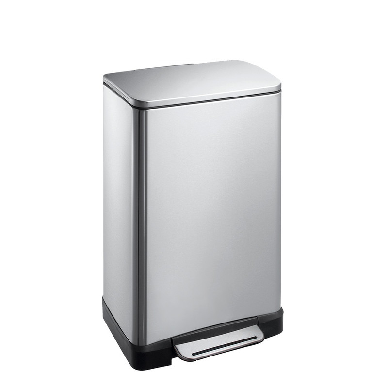 EKO pedaalemmer e-cube - 30 liter - RVS mat