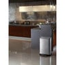 EKO pedaalemmer rechthoek - 40 liter - RVS mat 