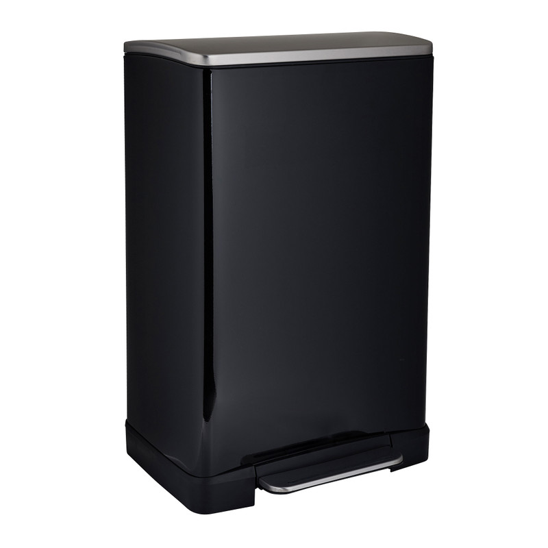 EKO pedaalemmer e-cube - 40 liter - zwart 