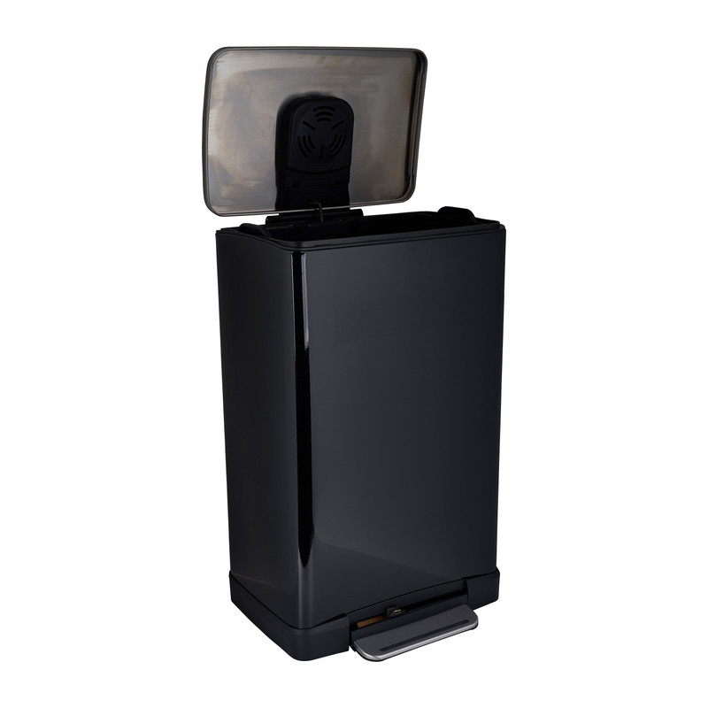 EKO pedaalemmer e-cube - 40 liter - zwart 