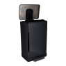 EKO pedaalemmer e-cube - 40 liter - zwart 