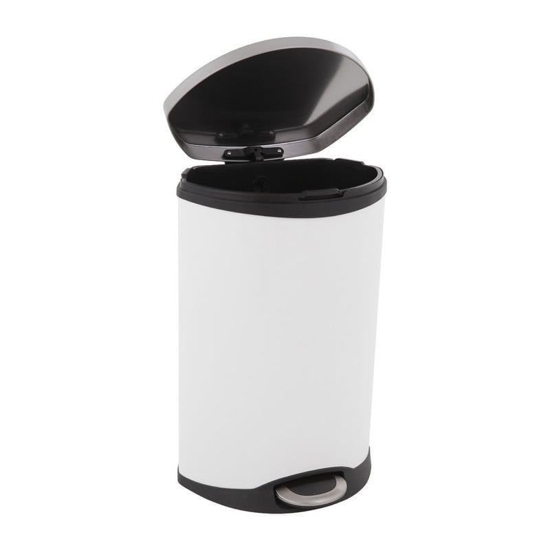 EKO pedaalemmer schelp - 50 liter - wit