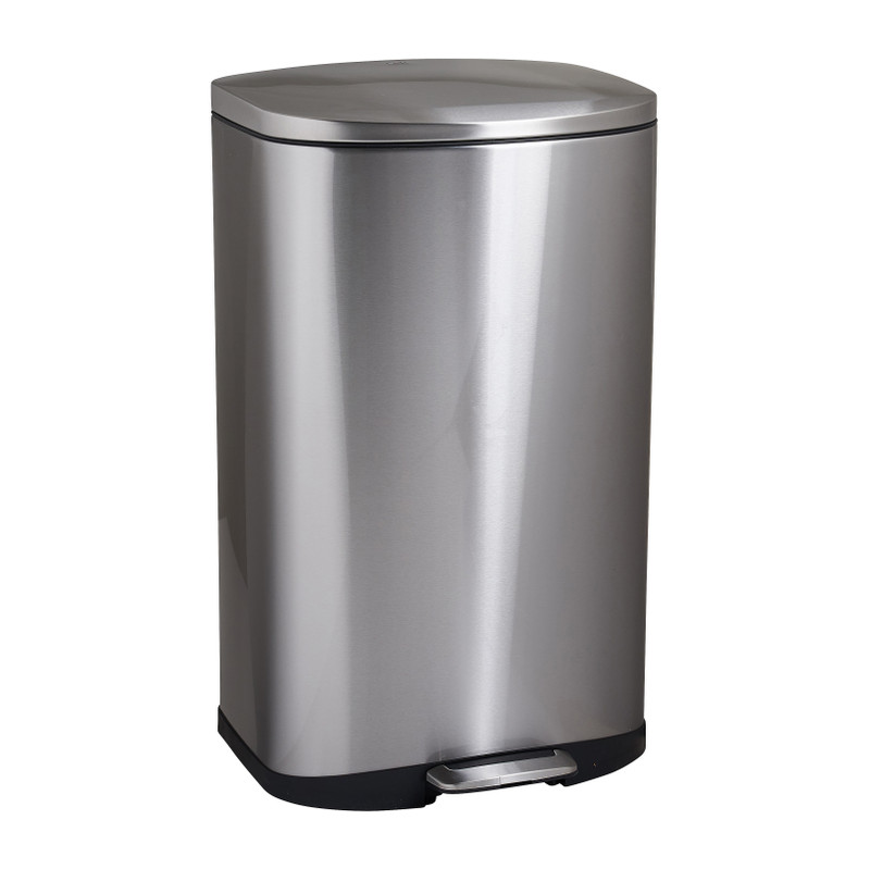EKO pedaalemmer Della - 50 liter - RVS mat