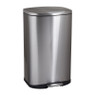 EKO pedaalemmer Della - 50 liter - RVS mat