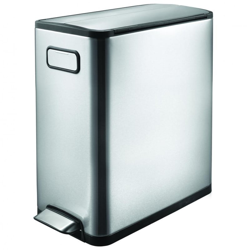 EKO pedaalemmer ecofly - 20 liter - RVS mat