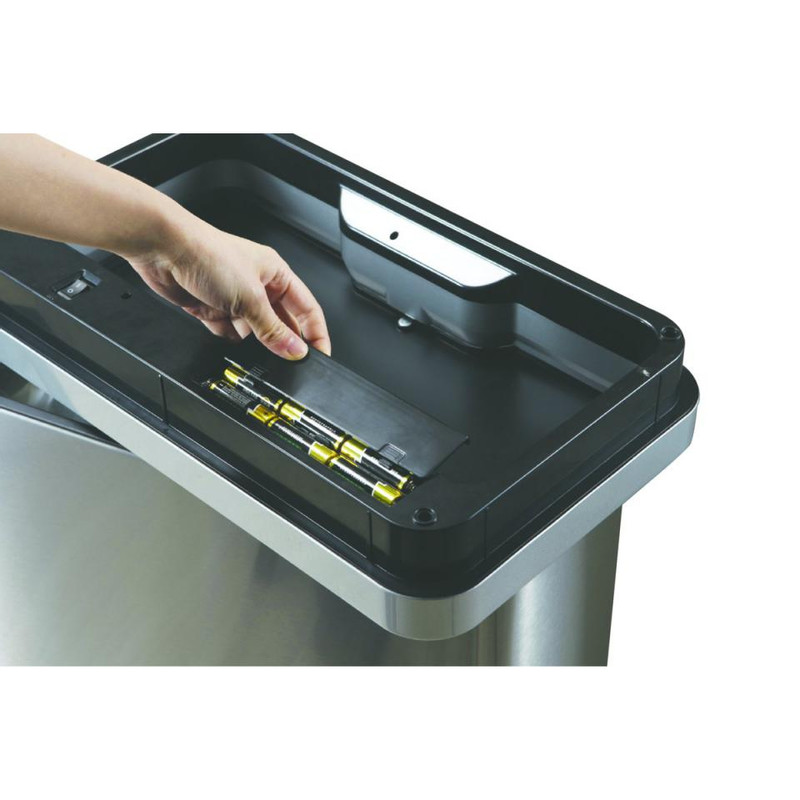 EKO recycle sensor bin mirage - 20+20 liter - RVS mat