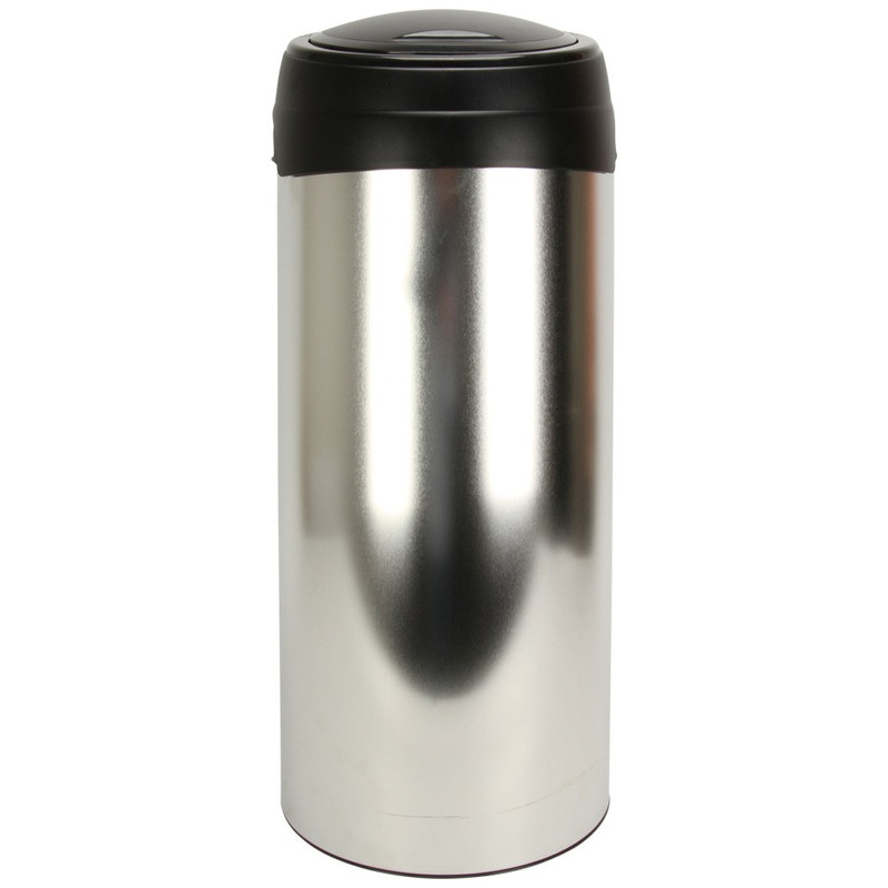 Meliconi  softtouch afvalbak - 40 liter - RVS look