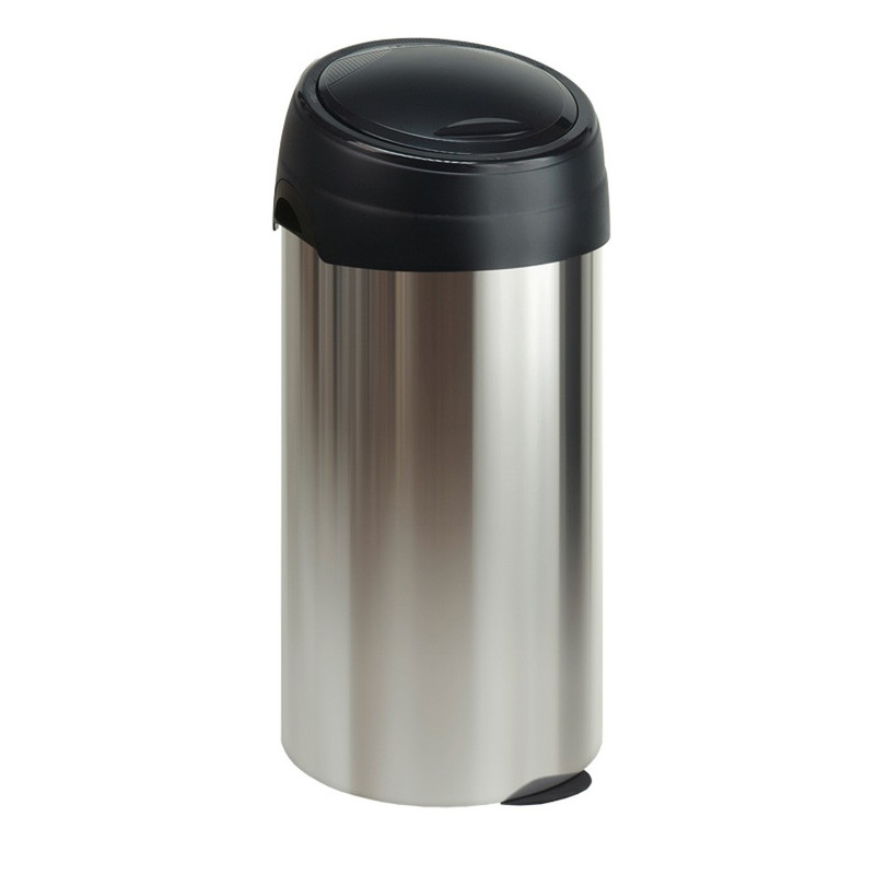 Meliconi  softtouch afvalbak - 60 liter - RVS look