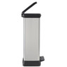Curver decobin pedaalemmer - 50 liter - zilver/zwart