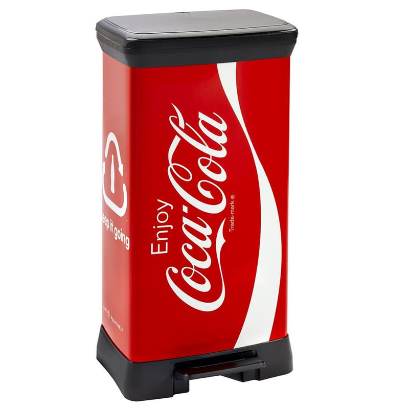Curver decobin pedaalemmer - 50 liter - Coca Cola