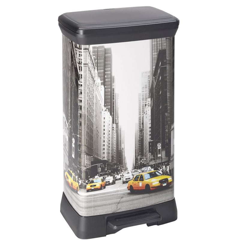 Curver decobin pedaalemmer - 50 liter - New York