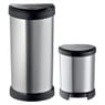 Curver decobin pedaalemmer - 40+5 liter - set van 2