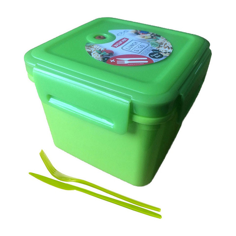 Curver lunch&go pastabox met bestek - 1.7 liter - groen