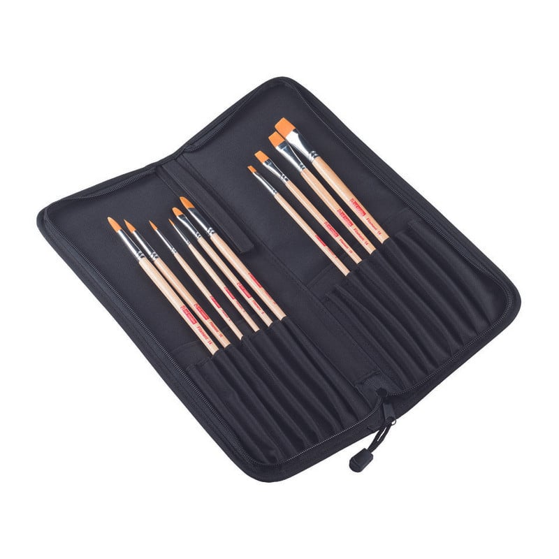 Talens Art Creation penselen - set van 10 + organizer