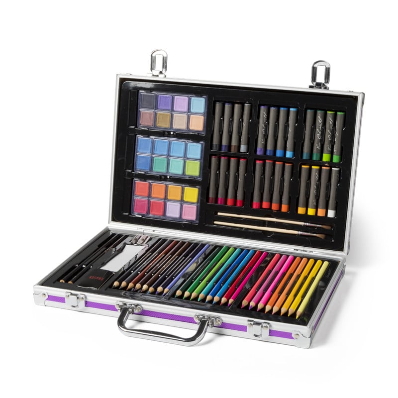 Art set in koffertje - 79-delig - 36x23x6 cm