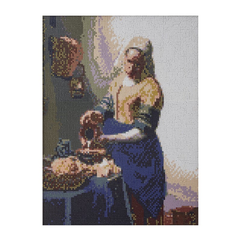 Diamond painting - melkmeisje - 34x45 cm 
