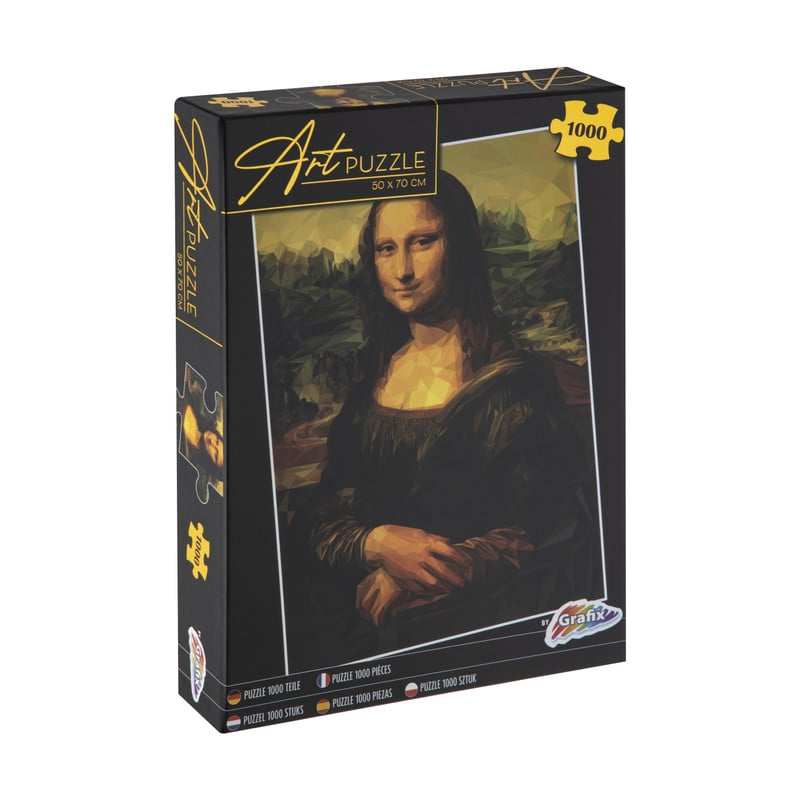 Puzzel mona lisa - 1000 stukjes - 50x70 cm 