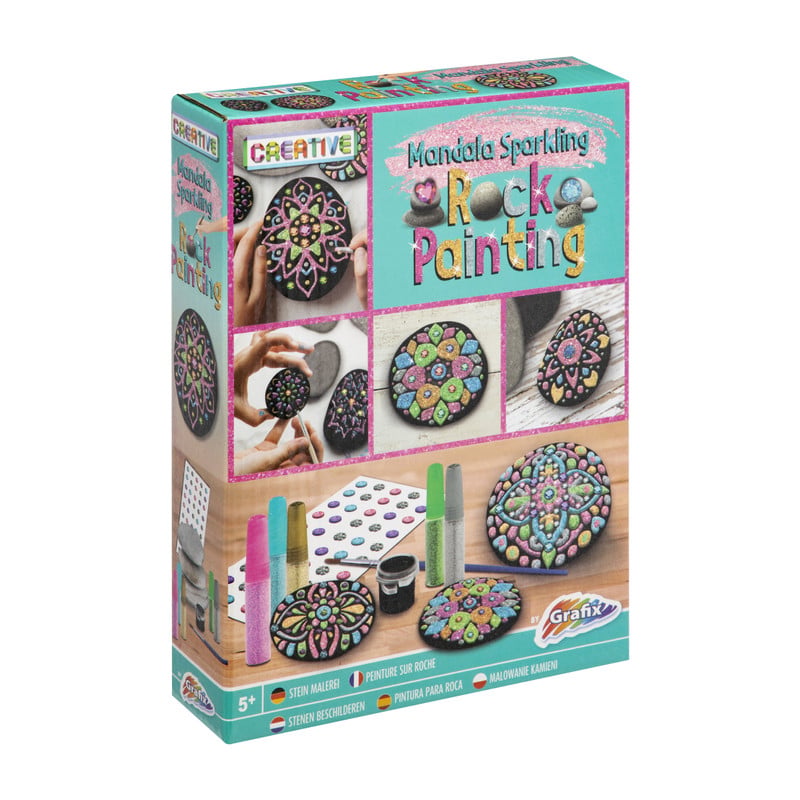 Rock painting - glitter