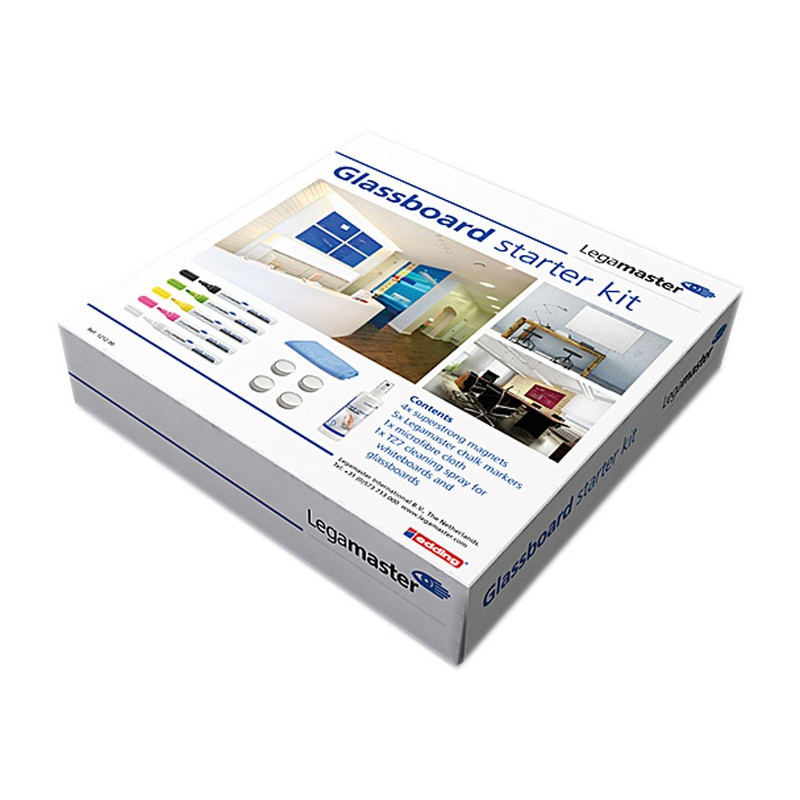 Legamaster starterkit voor whiteboard glas 