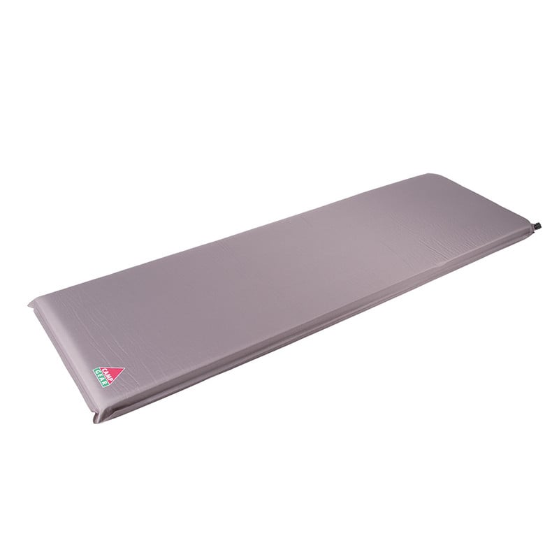 Camp Gear slaapmat zelfvullend - 198x63x7.5 cm - grijs
