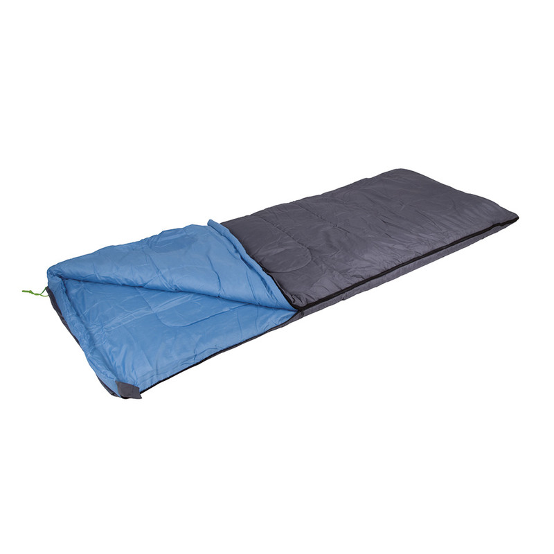 Camp Gear slaapzak comfort XL - 220x80 cm - grijs/lichtblauw