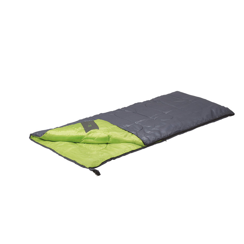 Camp Gear slaapzak festival - 190x75 cm - grijs/lime