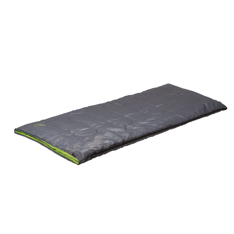 Camp Gear slaapzak festival - 190x75 cm - grijs/lime