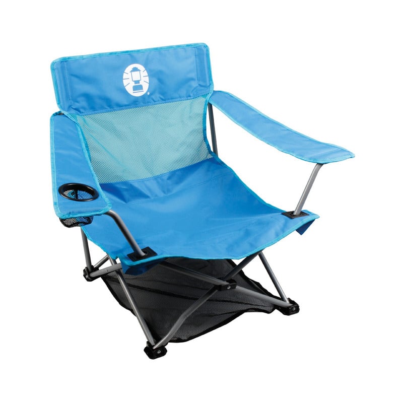 Coleman campingstoel low quad chair beach - blauw
