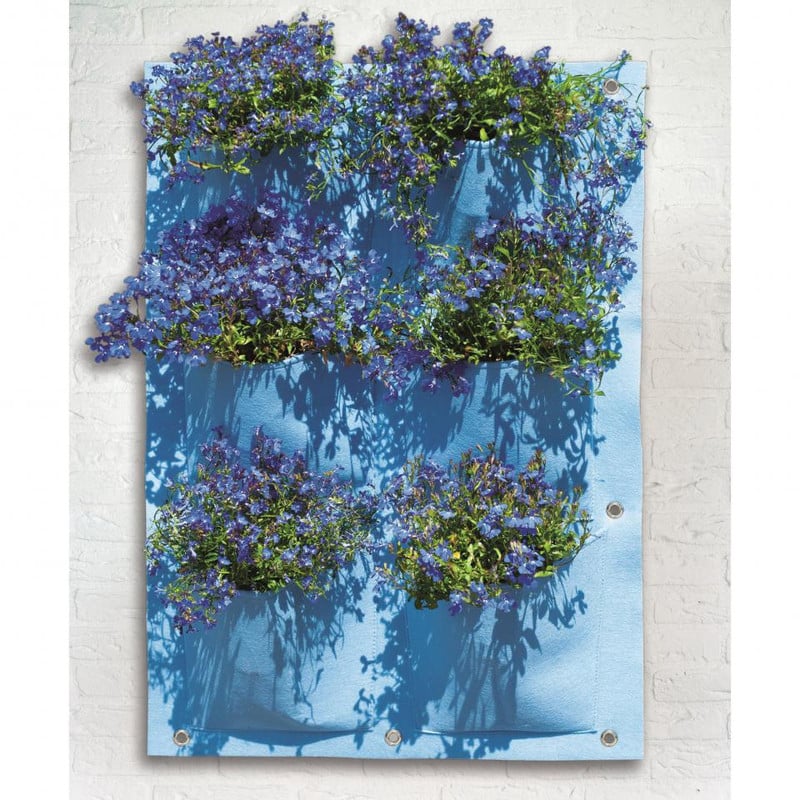 Nature plantentas - 6 zakken - blauw