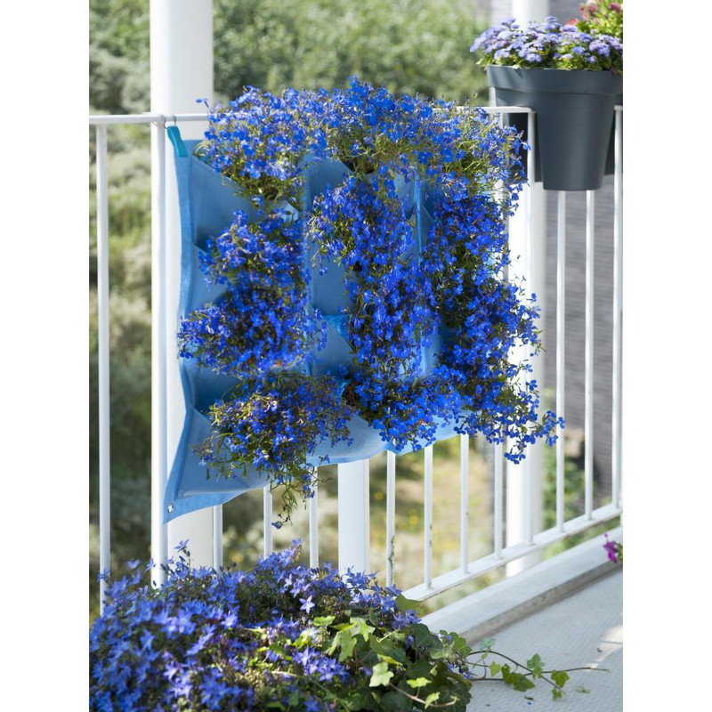 Nature plantentas - 12 zakken - blauw
