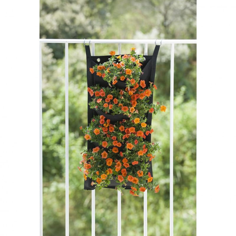Nature plantentas - 4 zakken - zwart