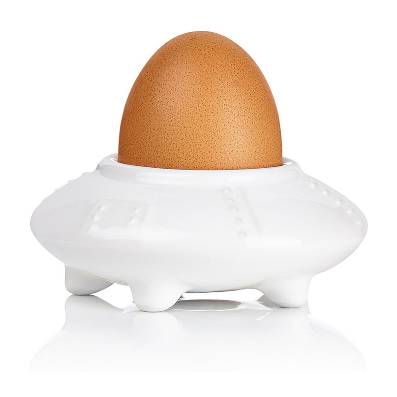 Mustard Fun dining eierdop - eggsplorer - wit