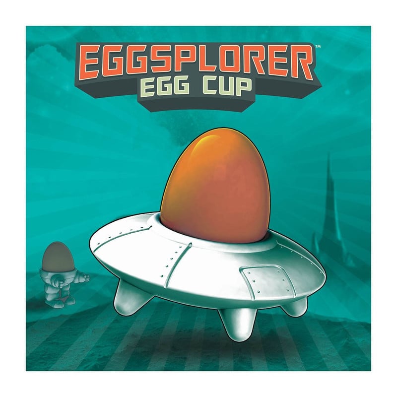 Mustard Fun dining eierdop - eggsplorer - wit