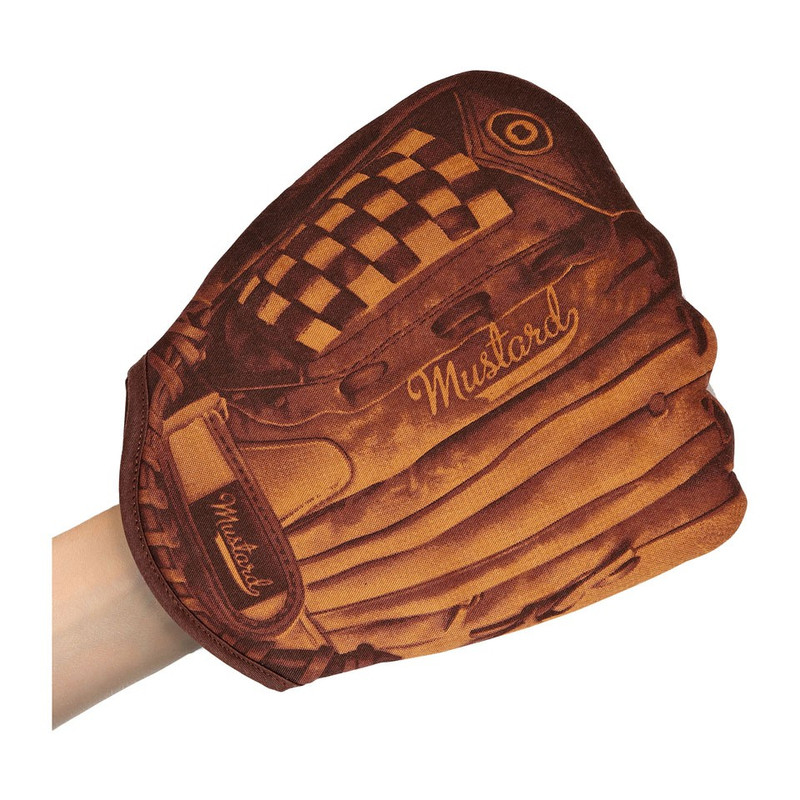 Mustard Fun cooking keukenhandschoen - home run - bruin