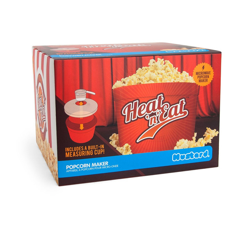 Mustard Fun cooking popcornmaker heat 'n' eat - rood