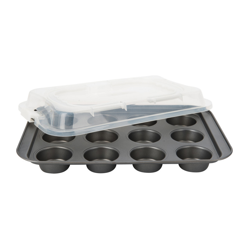 Muffinvorm met deksel - 37x26x6.8 cm
