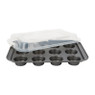 Muffinvorm met deksel - 37x26x6.8 cm