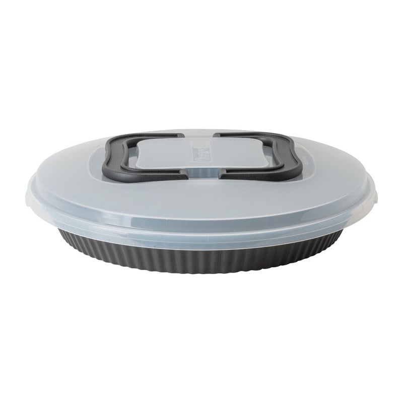 Guardini bakvorm met deksel - 28 cm - zwart