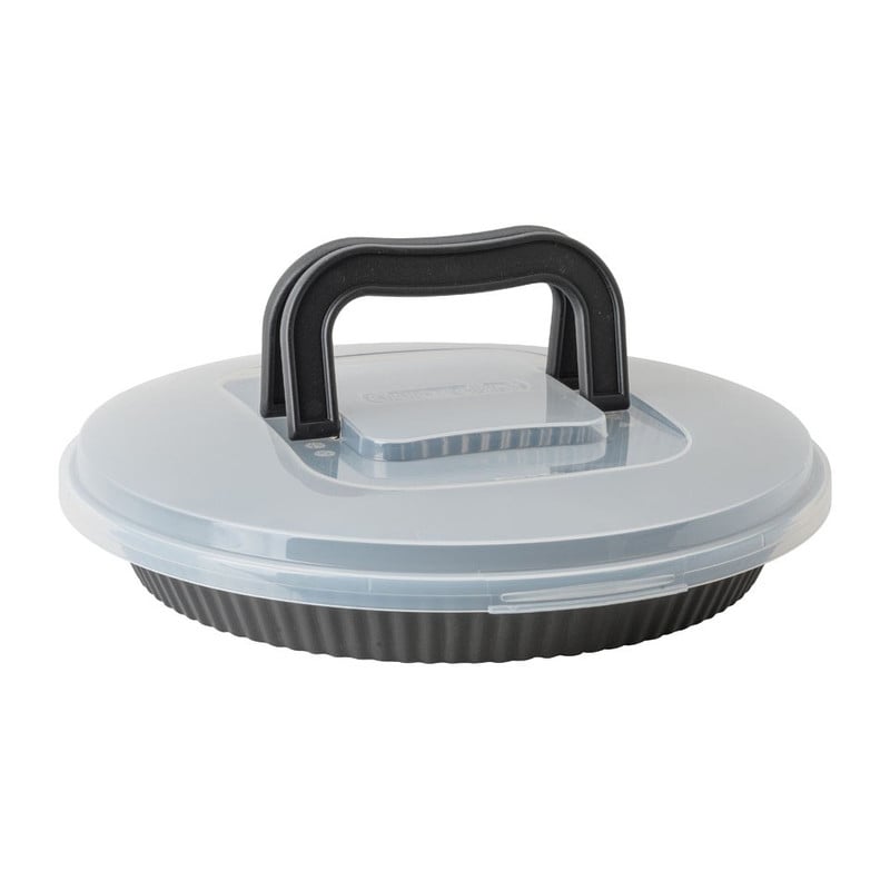 Guardini bakvorm met deksel - 28 cm - zwart