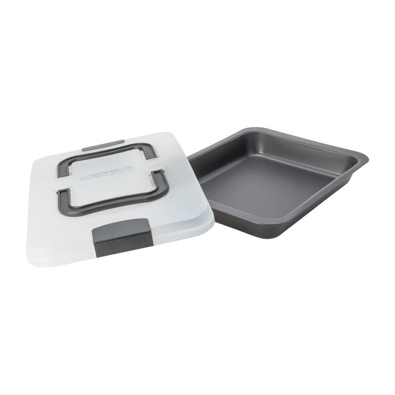 Guardini bakvorm met deksel - 24x32 cm - zwart