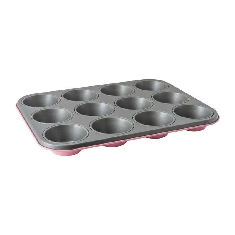 Guardini muffin bakvorm - 12 cups - roze