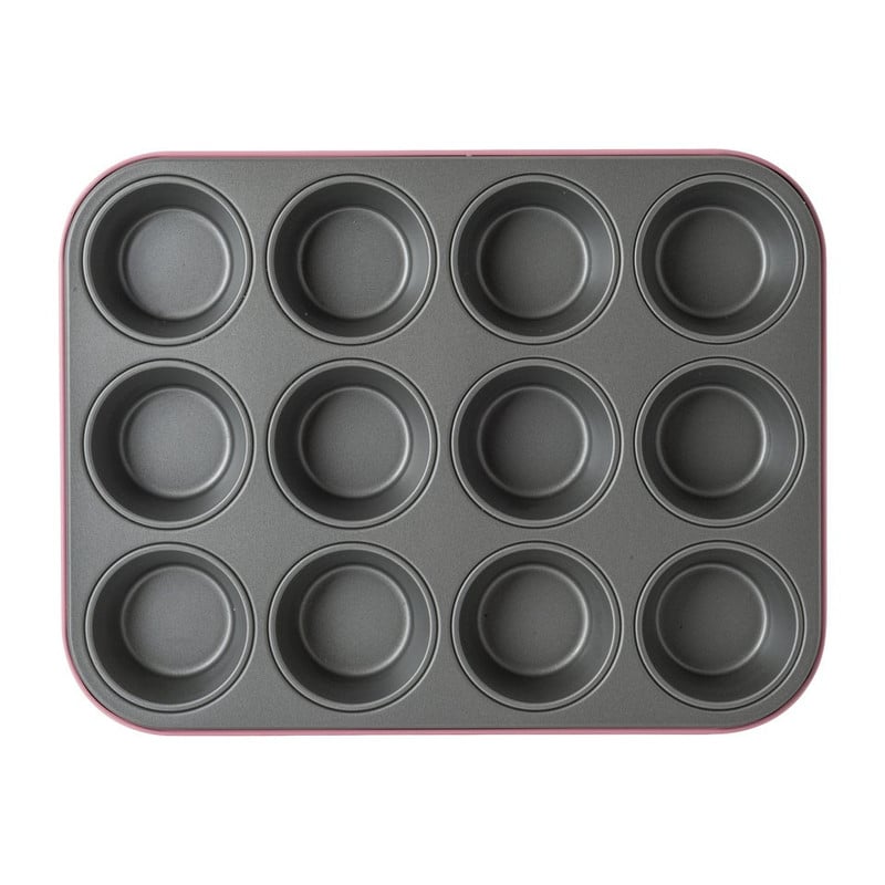 Guardini muffin bakvorm - 12 cups - roze
