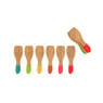 Pebbly bamboe mini spatels - set van 6