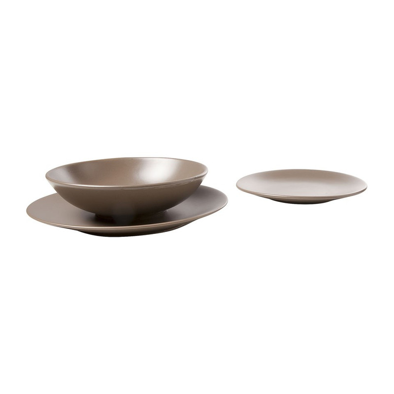 Cosy&Trendy serviesset Serena - 18-delig - taupe