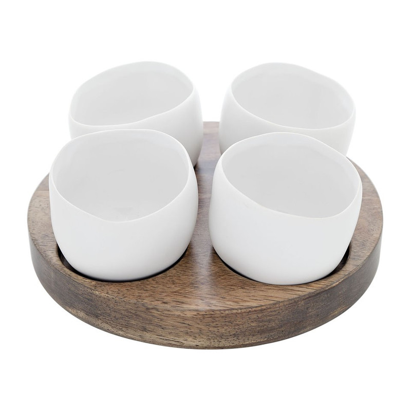 Cosy&Trendy aperoset Bao - 4-delig - wit